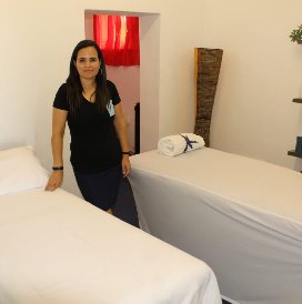 Caren Marnies in the CarenM treatment room